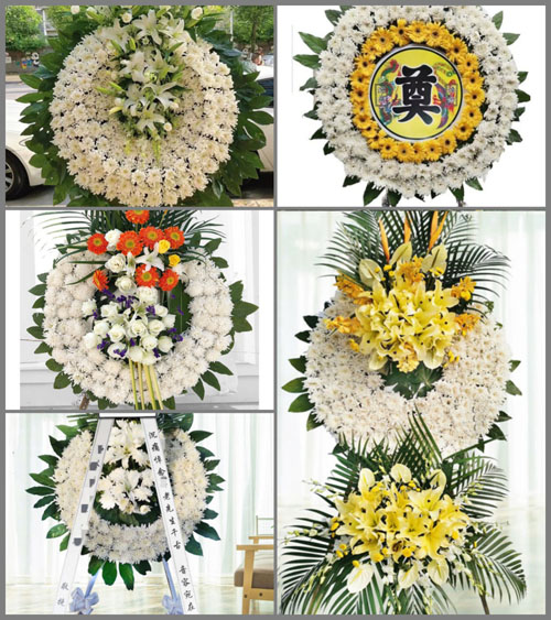 广东梅州市丰顺县黄金镇花圈速递